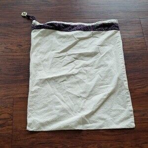Tory Burch Gold Charm Chic Feminine Pull String Dust Bag Size 15.5 x 13